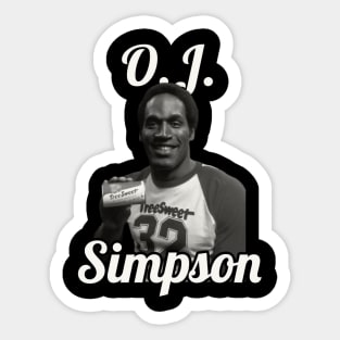 O.J. Simpson Sticker